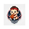 Logo Bóng Rổ Hình Baby Mascot